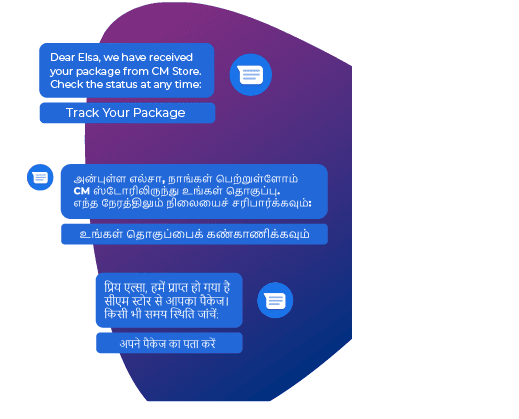 Regional language messaging with RCS