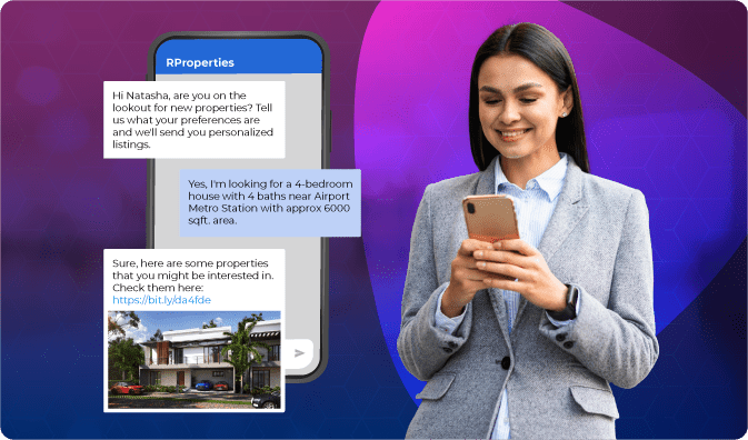 property management with 2-way messaging